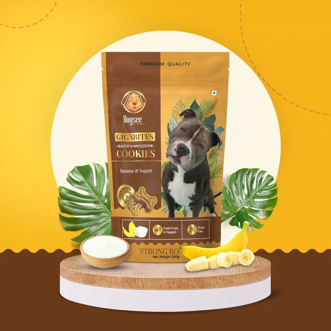 Dogsee Gigabites Banana Yogurt Cookies for Dogs