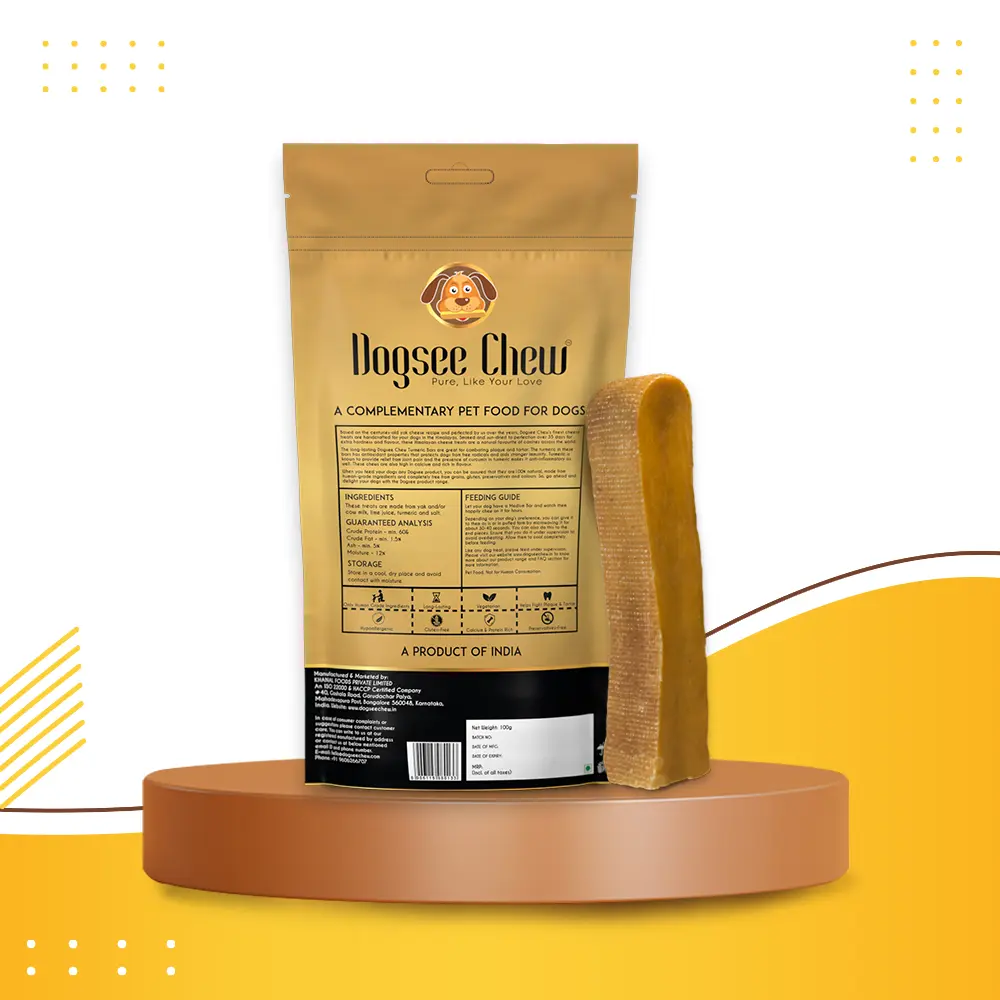 Product Specification - Long Lasting Turmeric Dental Chews for Medium Dogs